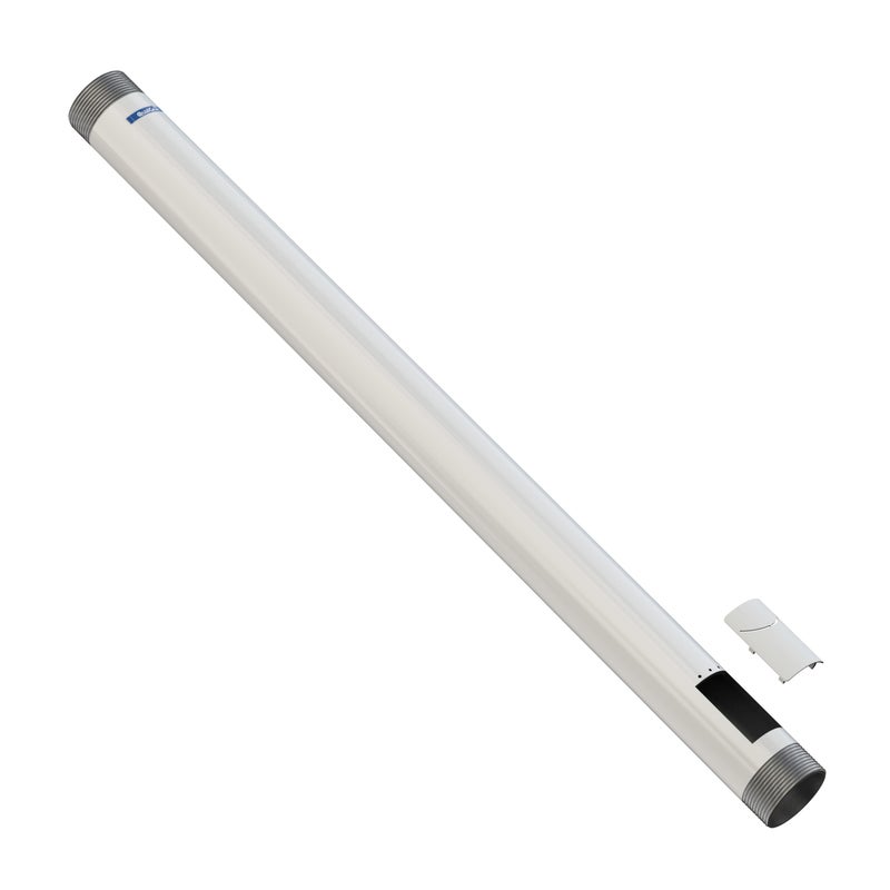 QualGear QG-PRO-PM-2FT-W Pro-AV 1.5" Npt Threaded Pipe, 2' Length Projector Accessory , White - Image 3